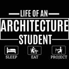 Life Of An Architecture Student Architect - Mens 123t Funny T-Shirt Tshirts