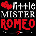 Little Mister Romeo Valentines Day - Mens 123t Funny T-Shirt Tshirts