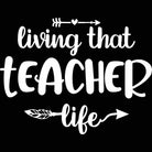 Living That Teacher Life School - Mens 123t Funny T-Shirt Tshirts