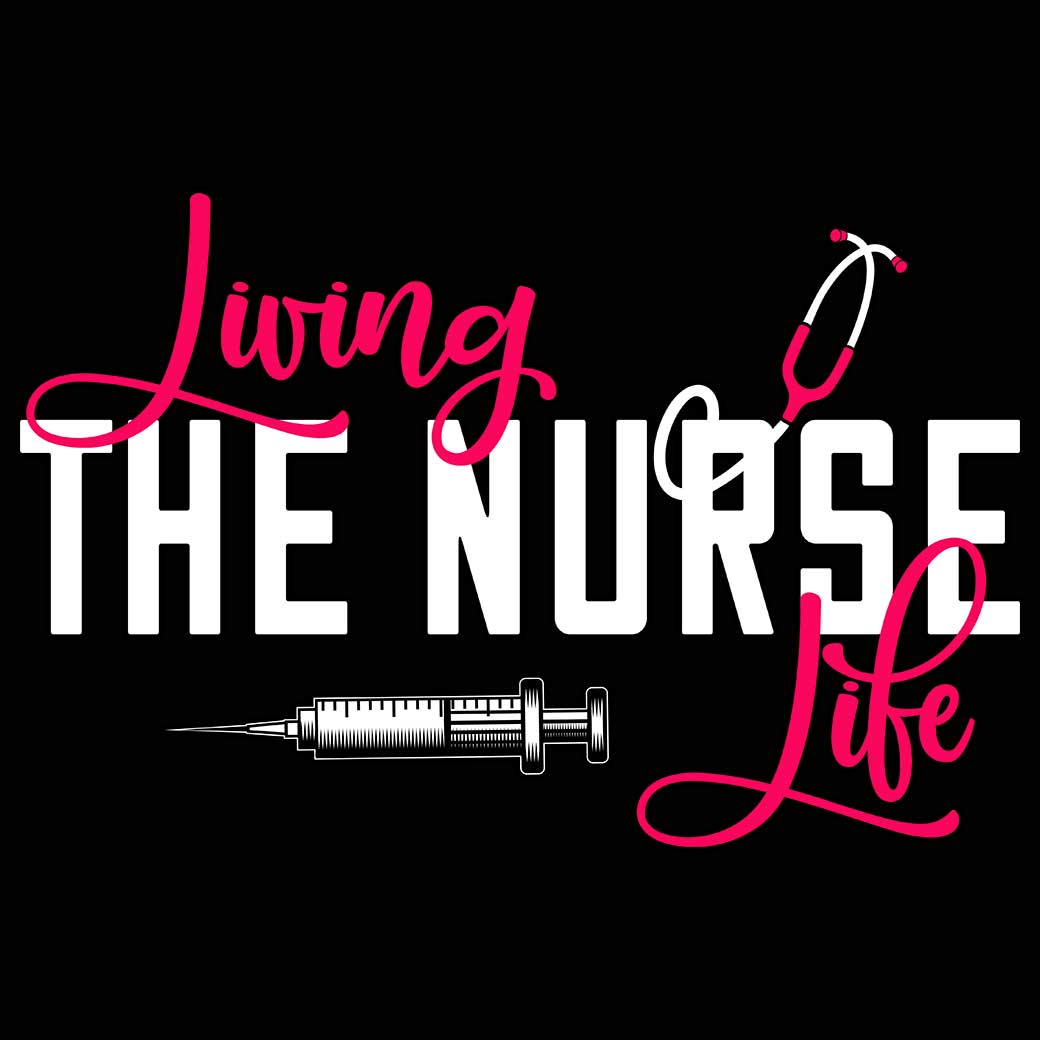 Living The Nurse Life - Mens 123t Funny T-Shirt Tshirts