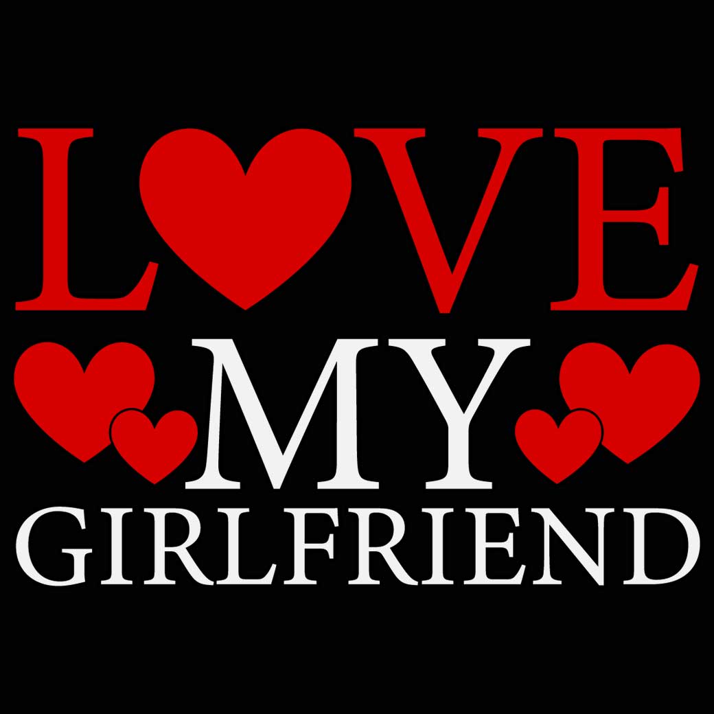 Love My Girlfriend Valentines Day - Mens 123t Funny T-Shirt Tshirts