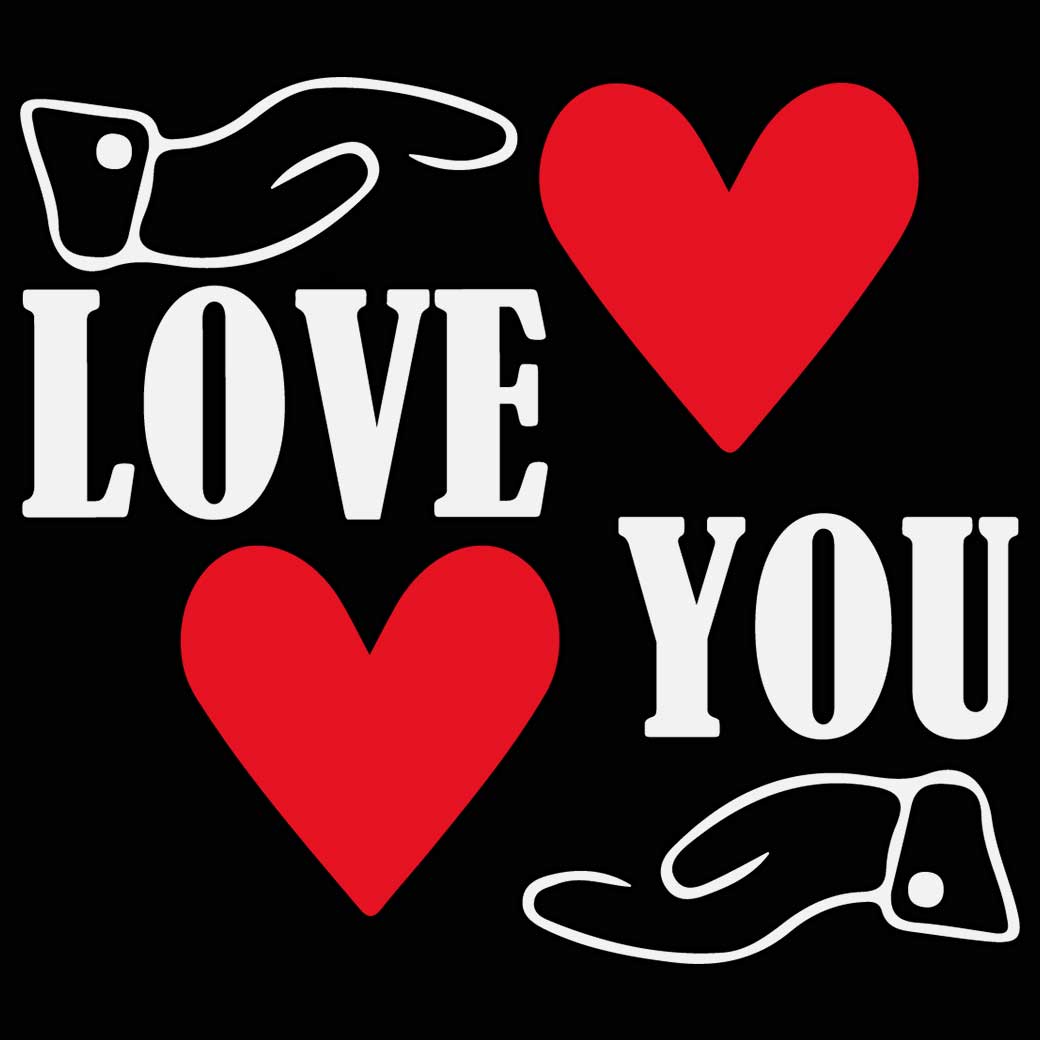 Love You Valentines Day - Mens 123t Funny T-Shirt Tshirts