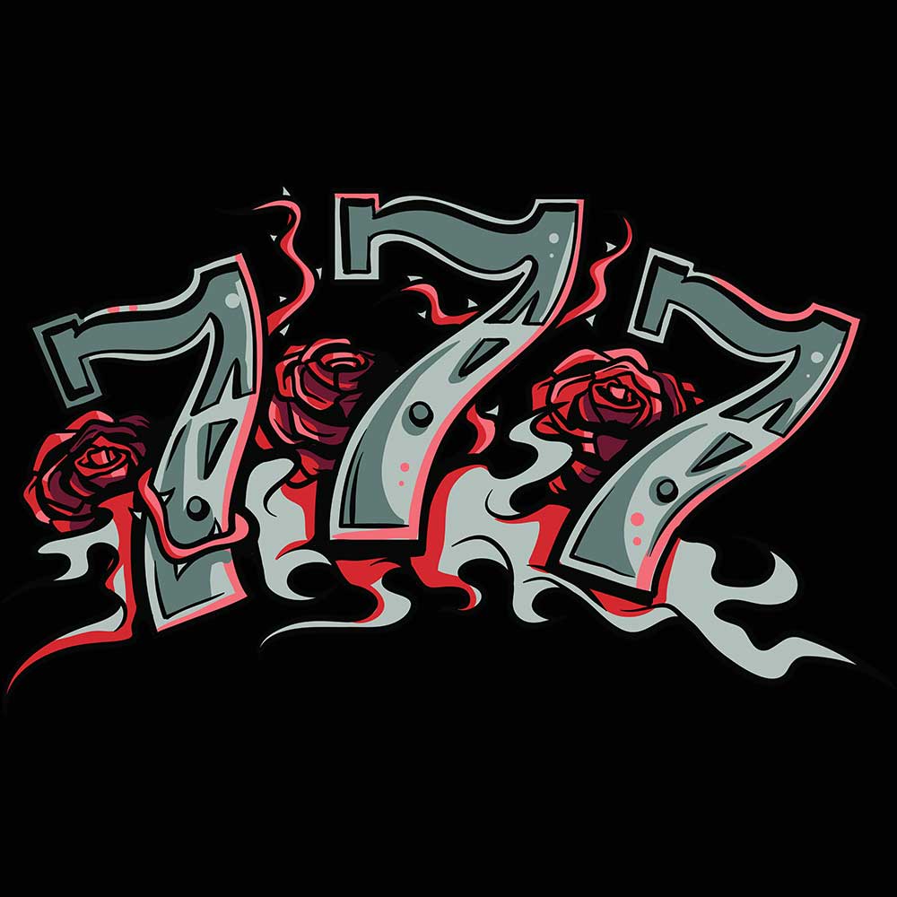 Lucky 777 - Mens 123t Funny T-Shirt Tshirts