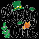 Lucky One Irish St Patricks Day Ireland - Mens 123t Funny T-Shirt Tshirts