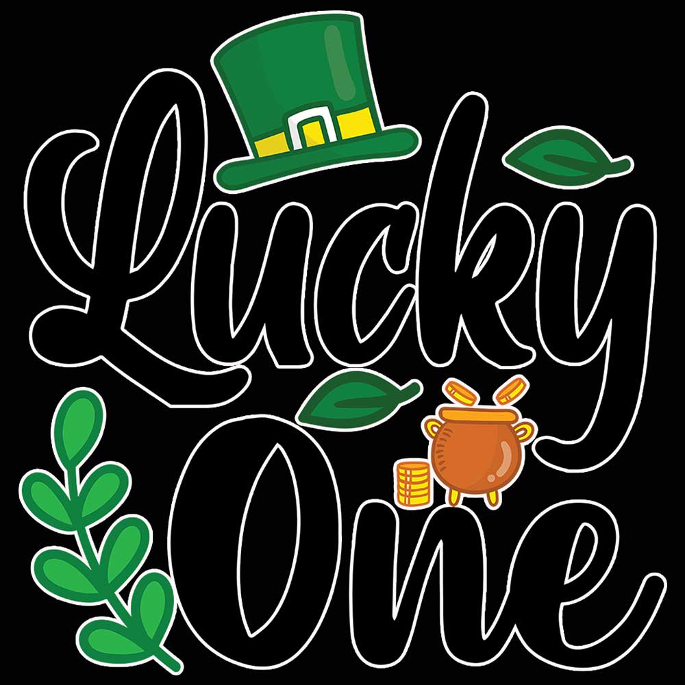 Lucky One Irish St Patricks Day Ireland - Mens 123t Funny T-Shirt Tshirts