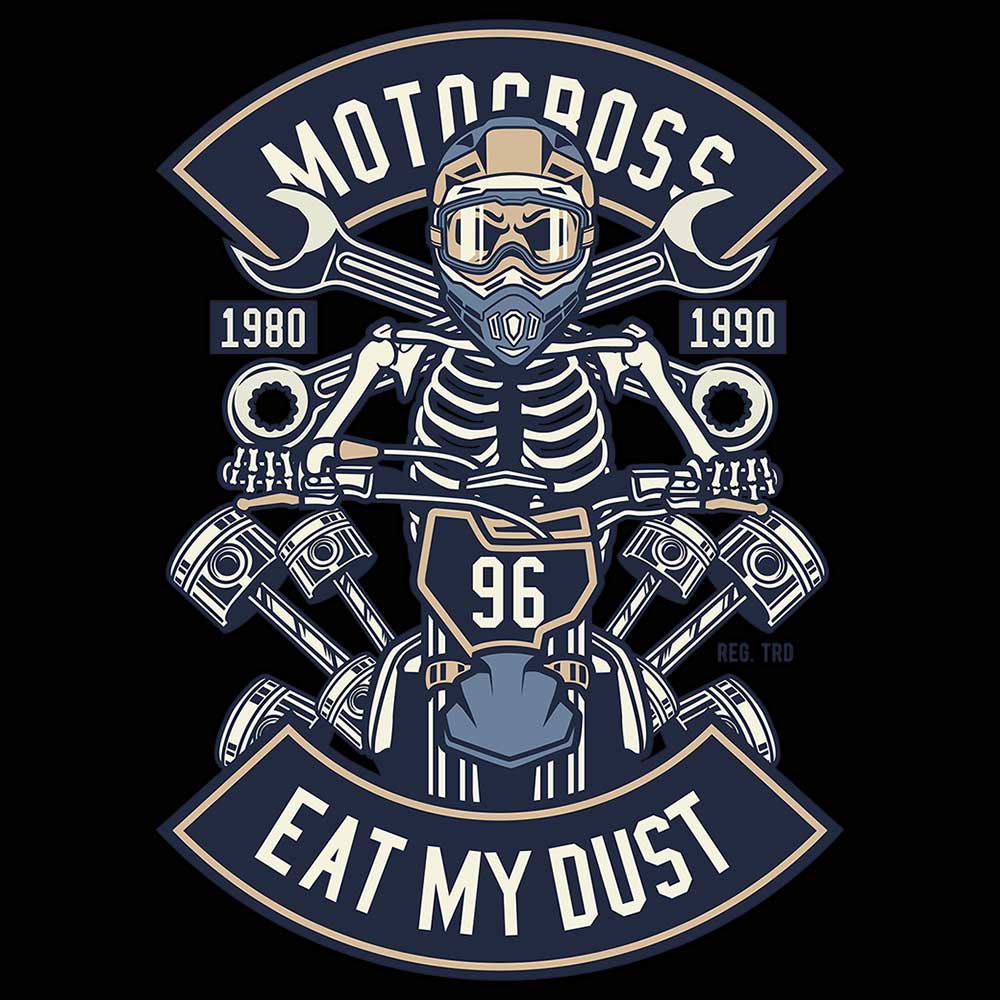 Motocross Eat My Dust Dirt Bike - Mens 123t Funny T-Shirt Tshirts