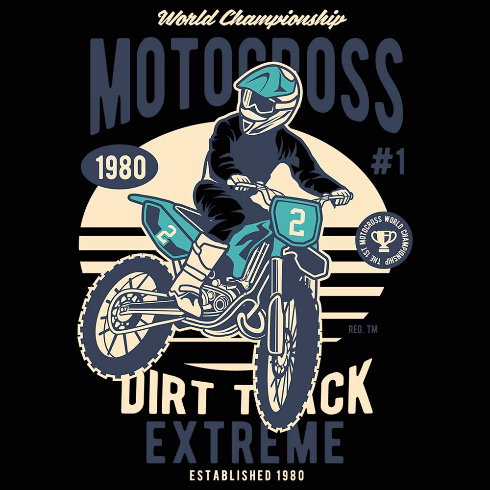 Motocross Extreme Dirt Track V2 Dirt Bike - Mens 123t Funny T-Shirt Tshirts