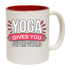 Yoga Gives You Superpowers - Funny Coffee Mug