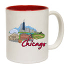 Chicago Lake Muchigan Illinois Usa Country Flag Destination - Funny Coffee Mug