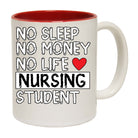 No Sleep No Money No Life Nursing Student Nurse - Funny Coffee Mug