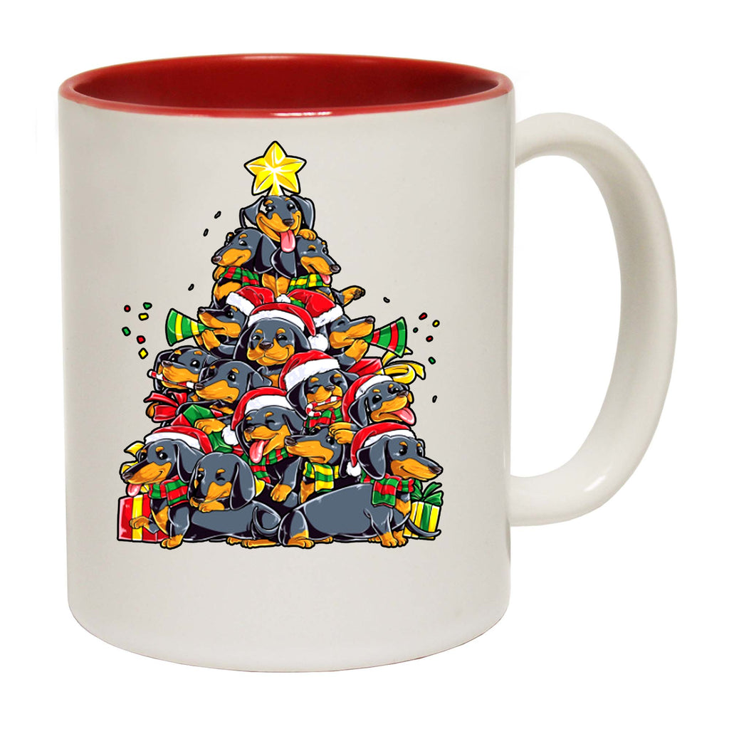 Christmas Tree Sausage Dog Puppy Xmas - Funny Coffee Mug