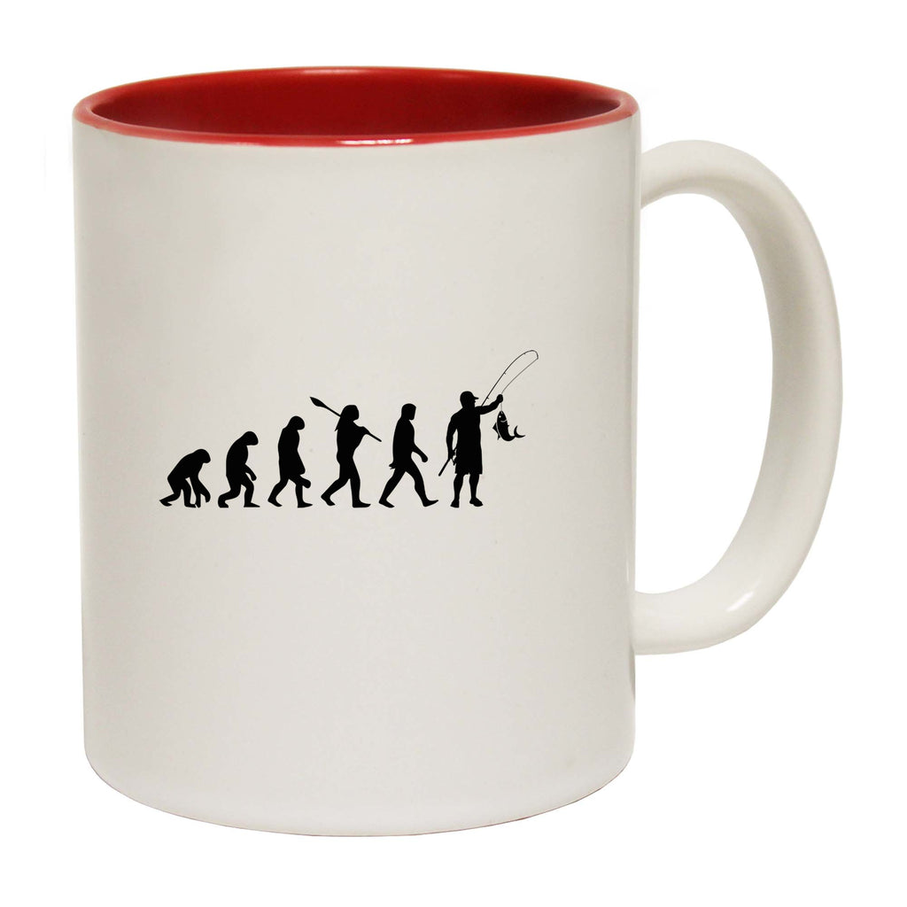 Evolution Fishing V2 Fish Angling - Funny Coffee Mug