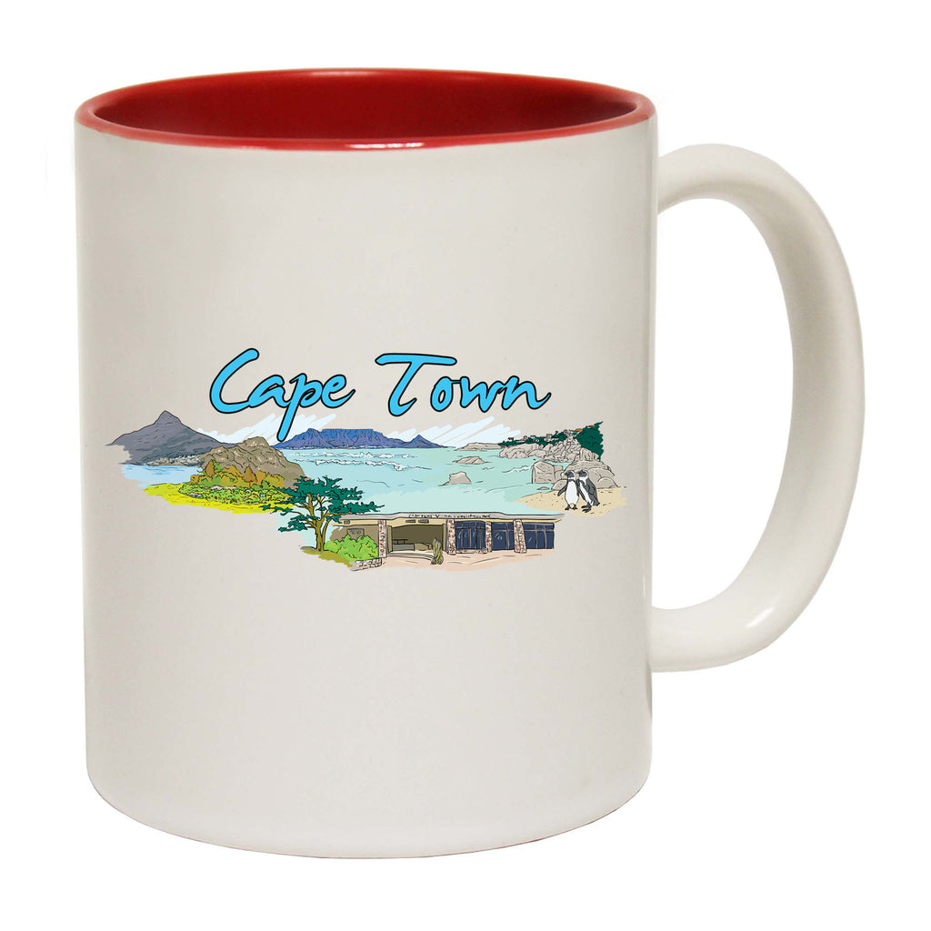 Cape Town South Africa Country Flag Destination - Funny Coffee Mug