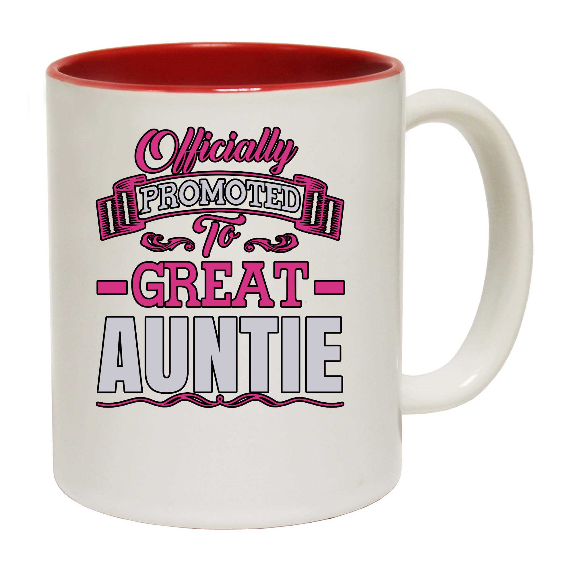 Officially Promoted To Great Auntie - Funny Coffee Mug