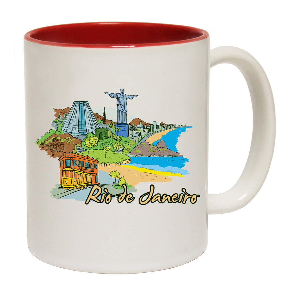 Rio De Janeiro Brazil Country Flag Destination - Funny Coffee Mug
