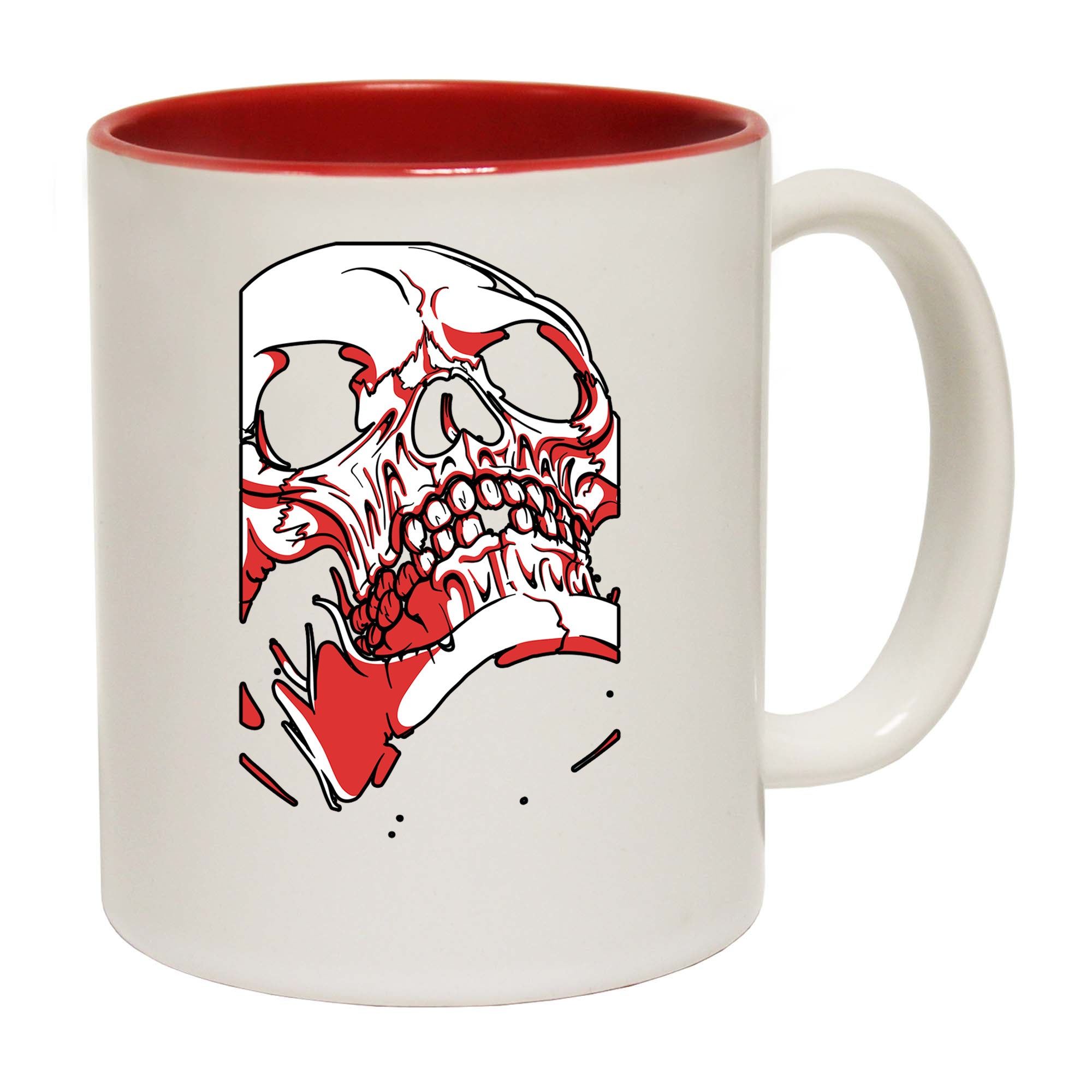 Skull Red Fashion - Funny Coffee Mug