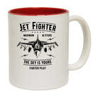 Jet Fighter Maximum Altitude Plane - Funny Coffee Mug