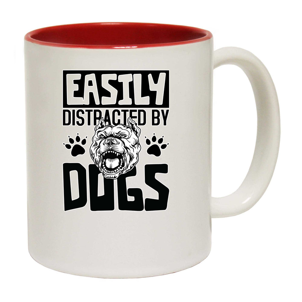 Easily Distracted By Dogs V2 - Funny Coffee Mug