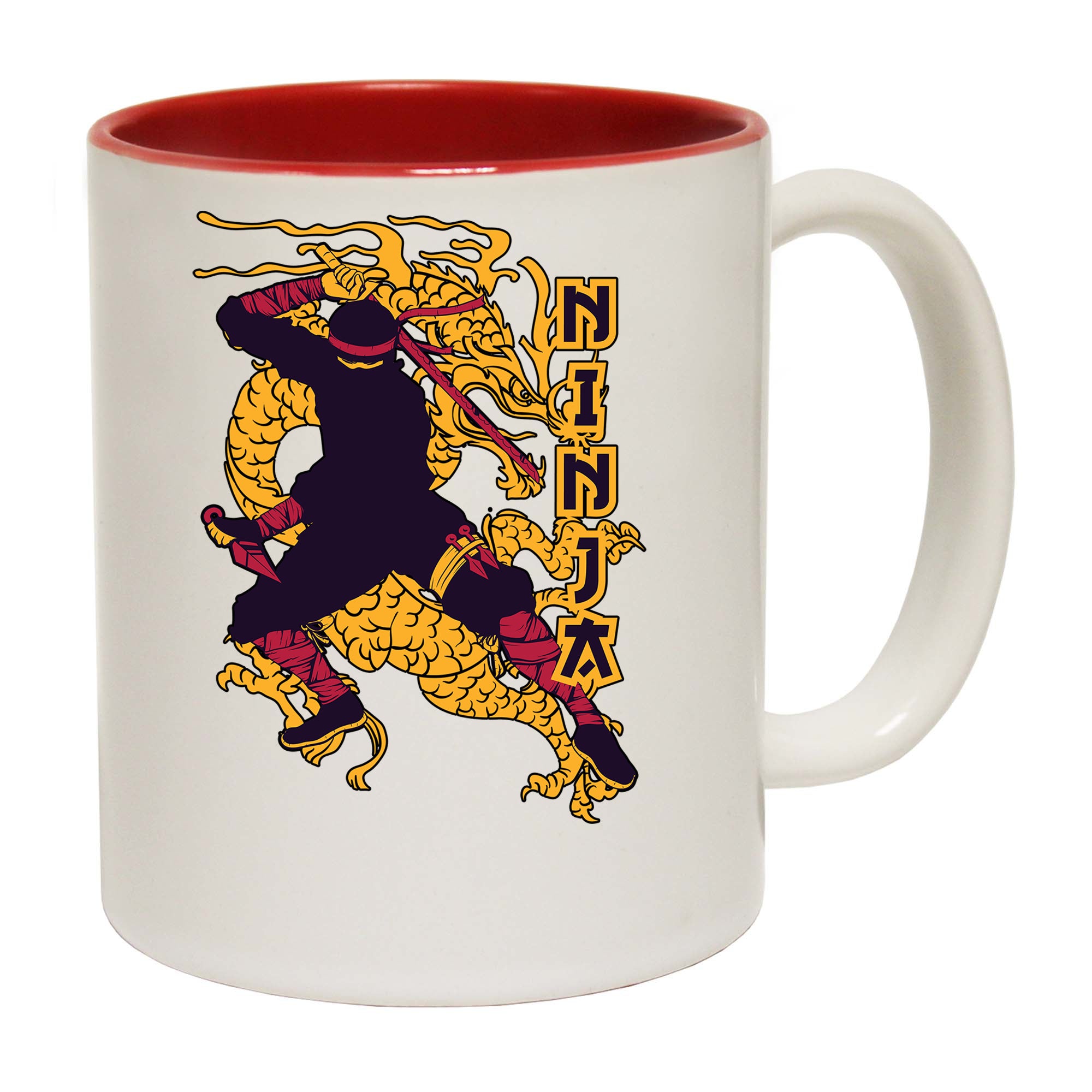 Ninja Warrior Dragon - Funny Coffee Mug