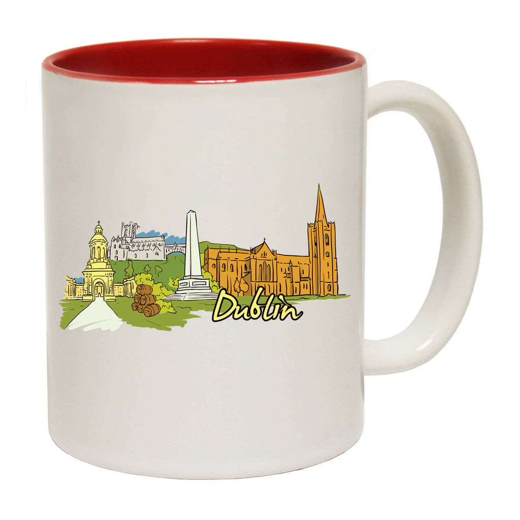 Dublin Ireland Country Flag Destination - Funny Coffee Mug