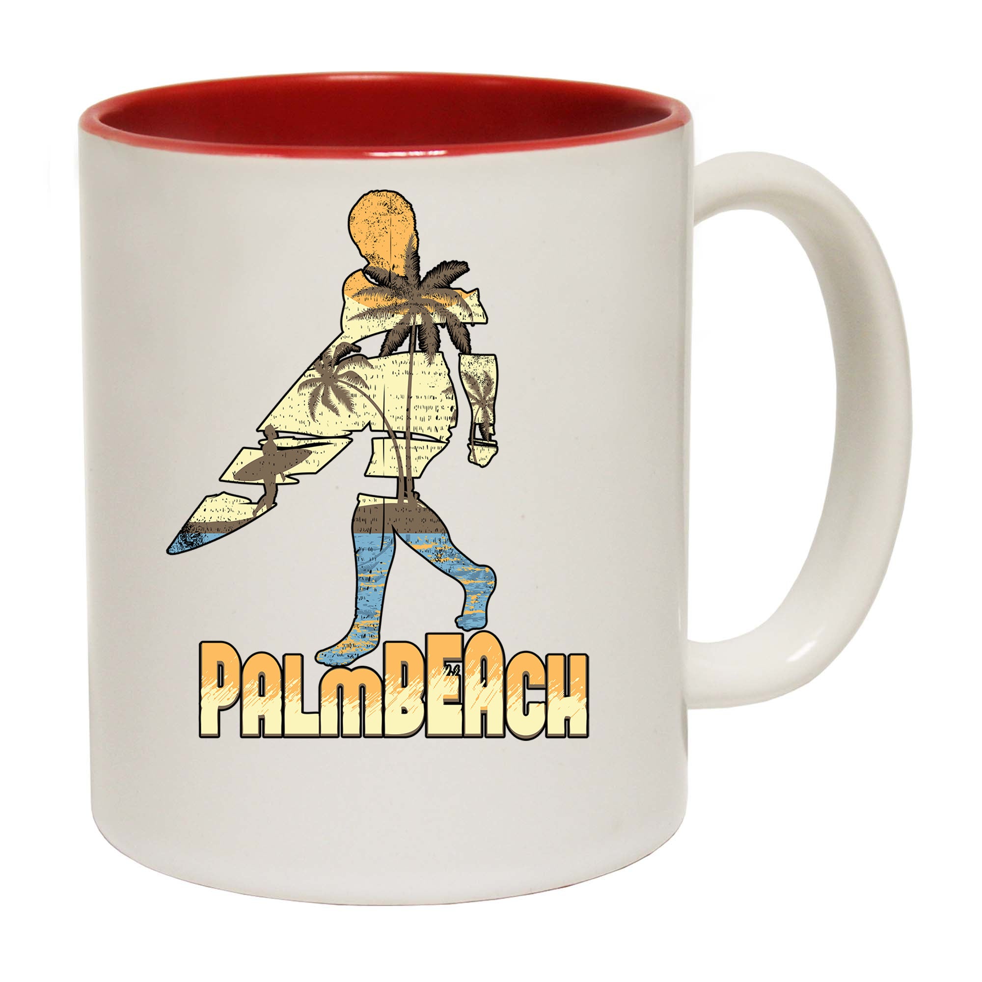 Palmbeach Surf Surfing - Funny Coffee Mug