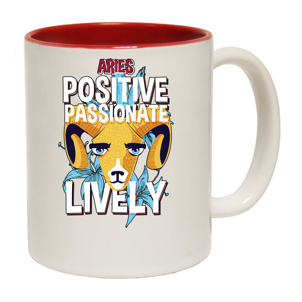 Aries Ram Birthday Positive Passionate - Funny Coffee Mug
