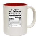 Flight Attendant Nutrition Facts - Funny Coffee Mug