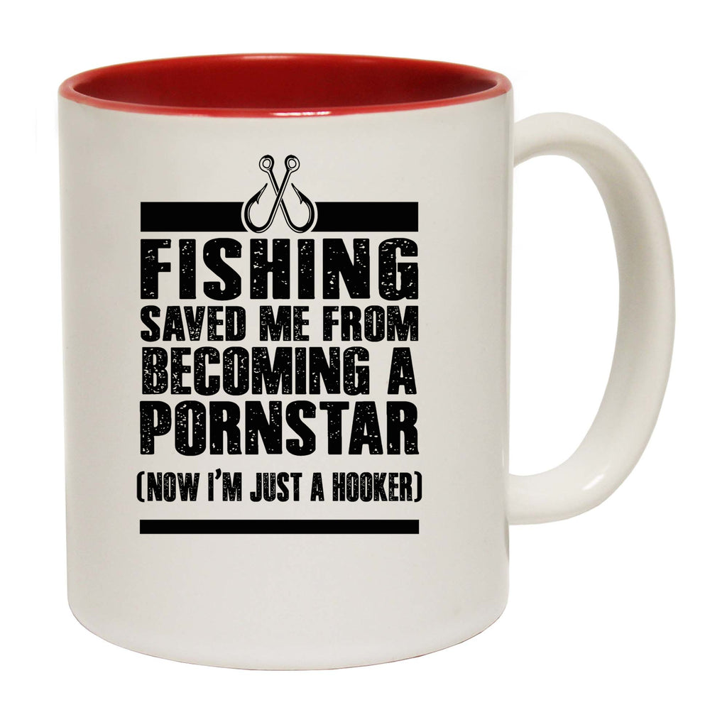 Fishing Saved Me From Becoming A Pornstar Fish - Funny Coffee Mug