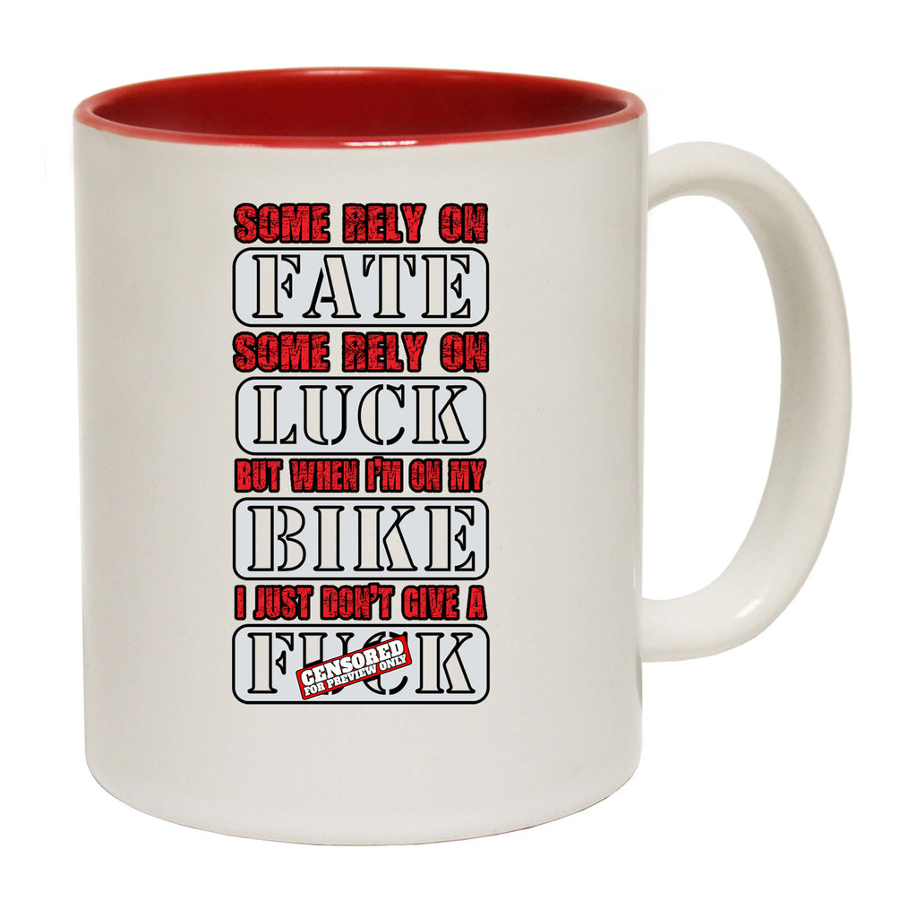 Cycling Some Rely On Fate Bicycle - Funny Coffee Mug
