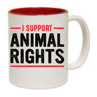 I Support Animal Rights Vegan - Funny Coffee Mug