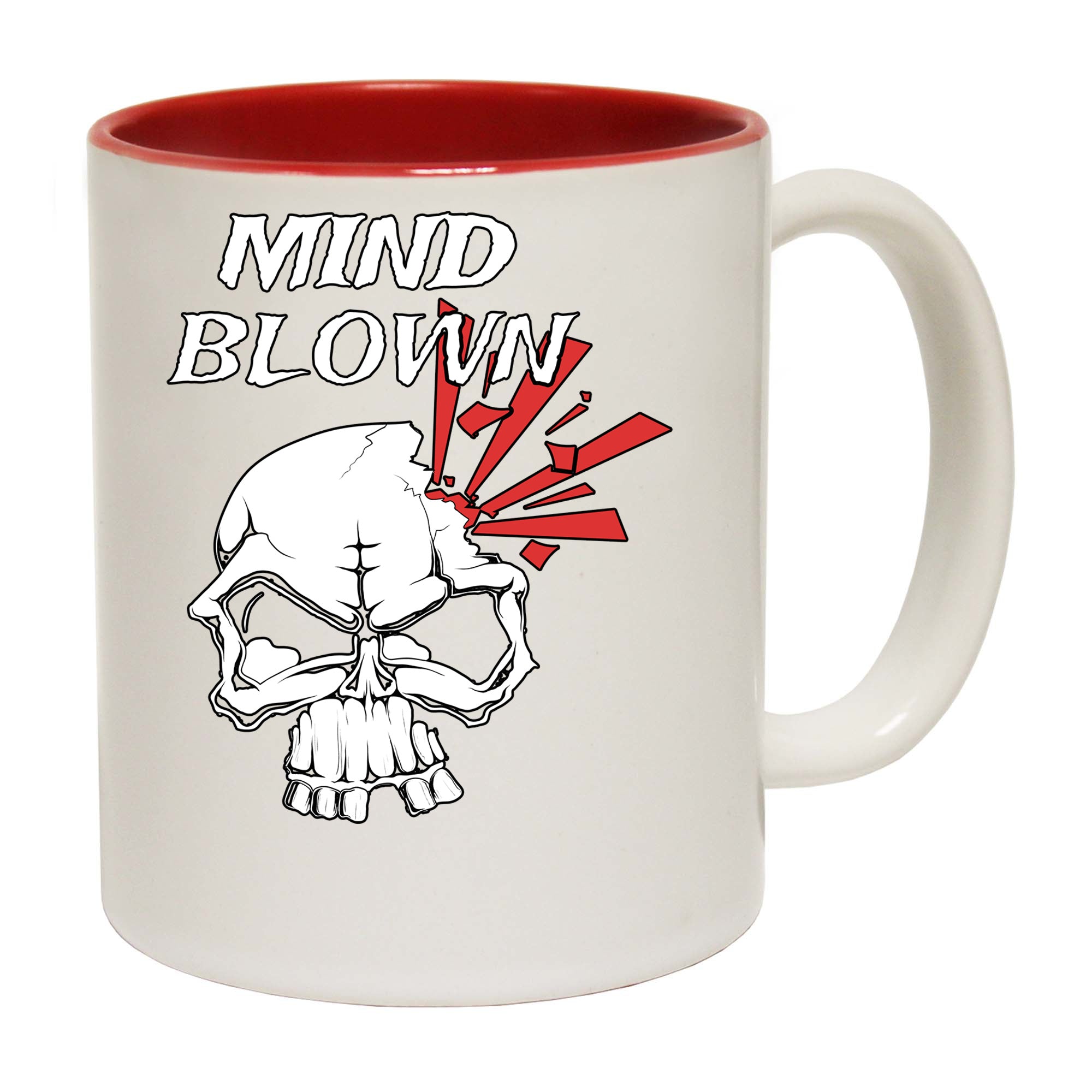 Mind Blown Skull - Funny Coffee Mug