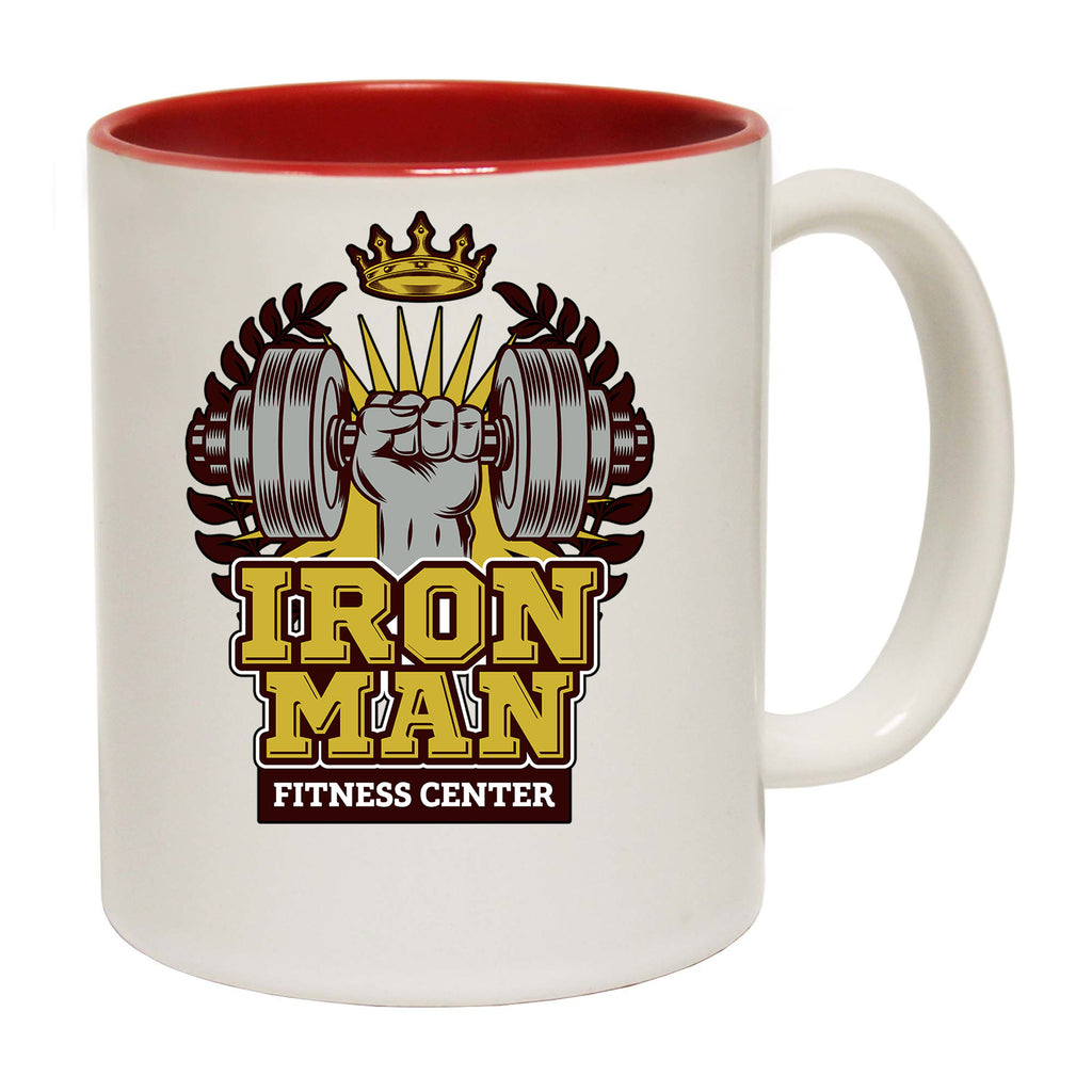 Iron Man Fitness Center Gym Bodybuilding Weights - Funny Coffee Mug
