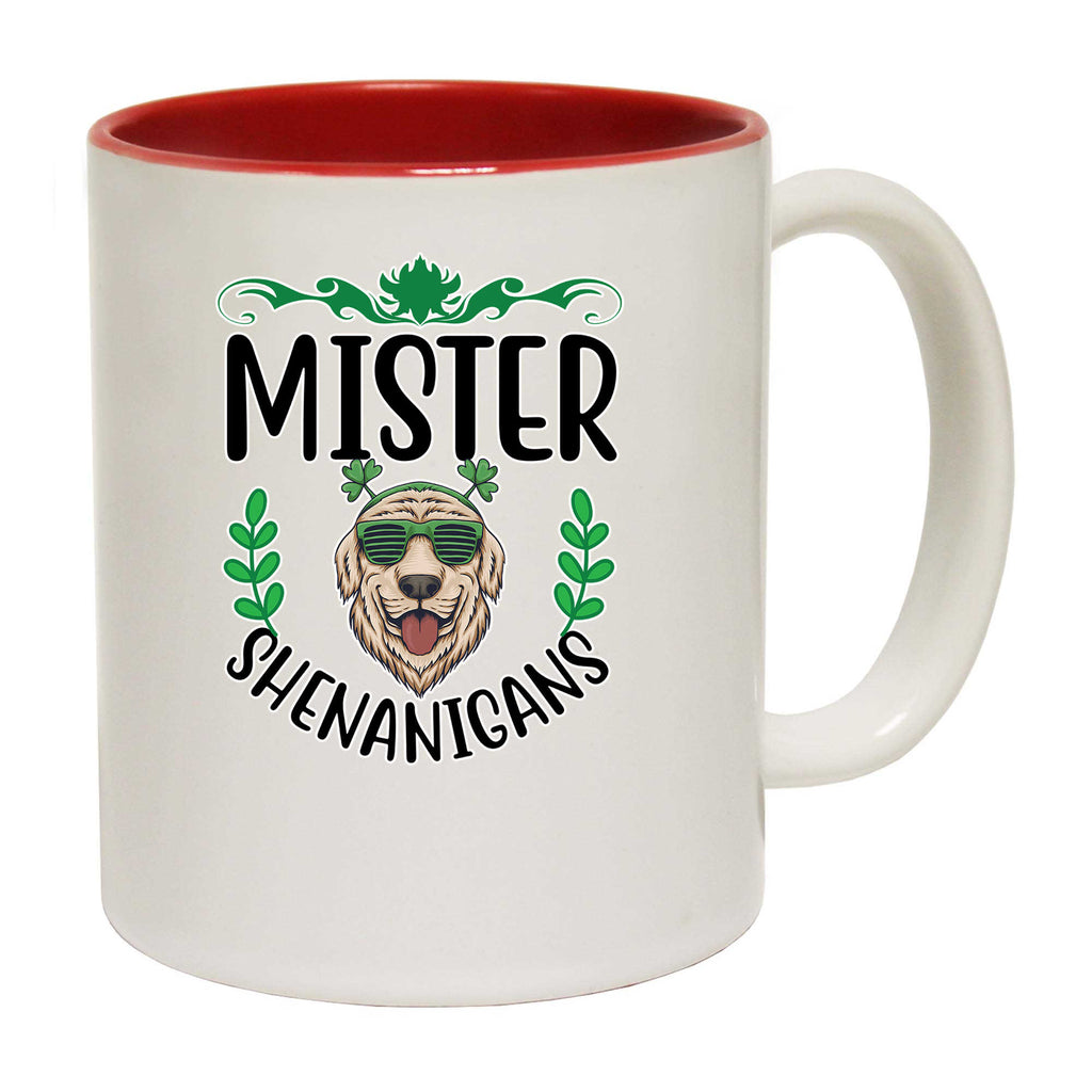 Mister Shenanigans Dog Irish St Patricks Day Ireland - Funny Coffee Mug
