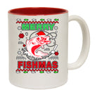 Merry Fishmas Christmas Xmas Fish Fishing - Funny Coffee Mug