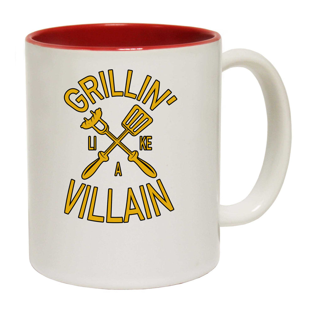 Grillin Like A Villain Funny Cookout Bbq Grill - Funny Coffee Mug