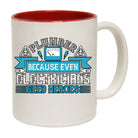 Plumber Because Even Electricians Need Heroes Sparky - Funny Coffee Mug
