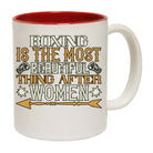 Boxing The Most Beautiful Thing After Women - Funny Coffee Mug
