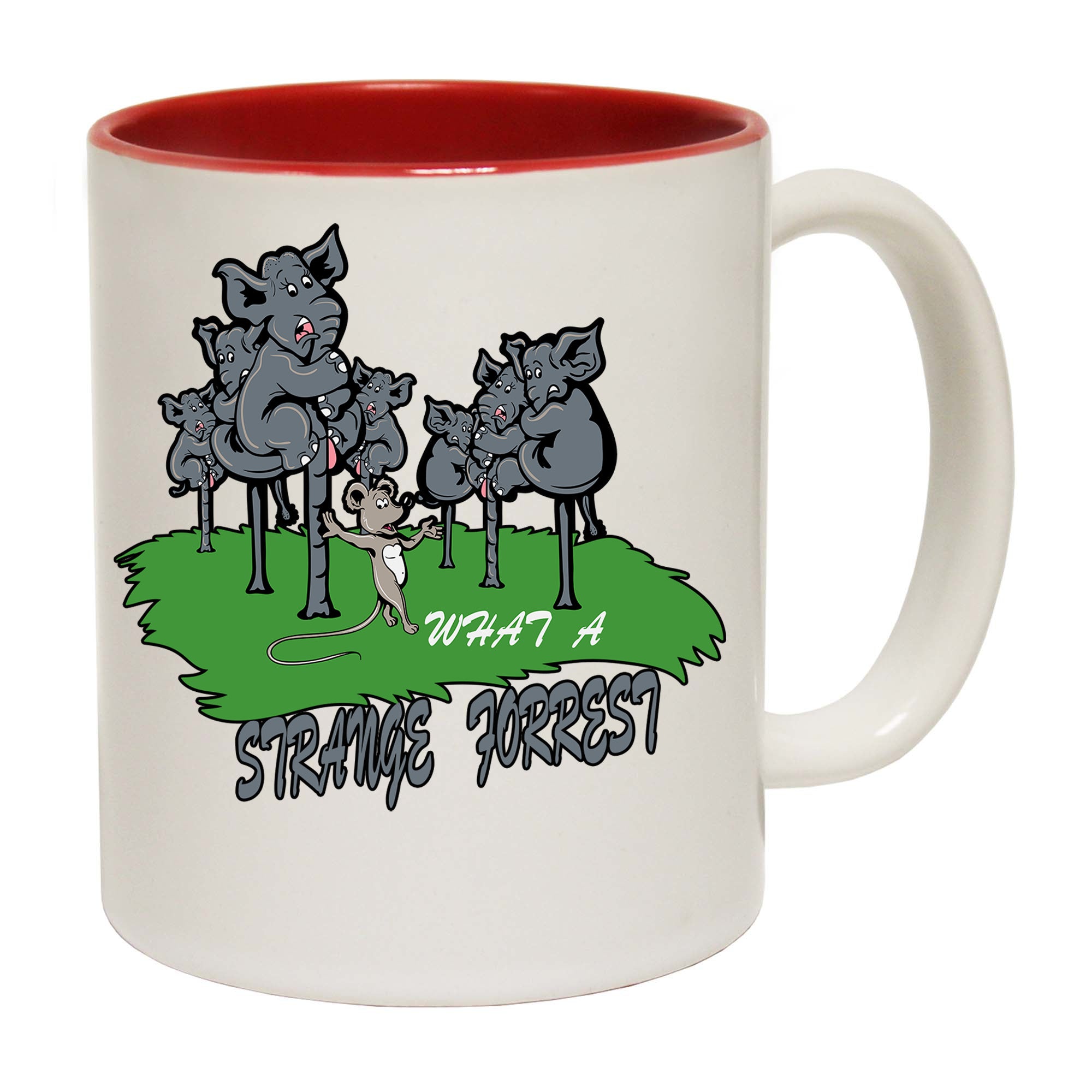 What A Strange Forest Elephant Mouse - Funny Coffee Mug