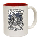 Skull Rebellion Motorbiker Motorcycle Motorbike - Funny Coffee Mug