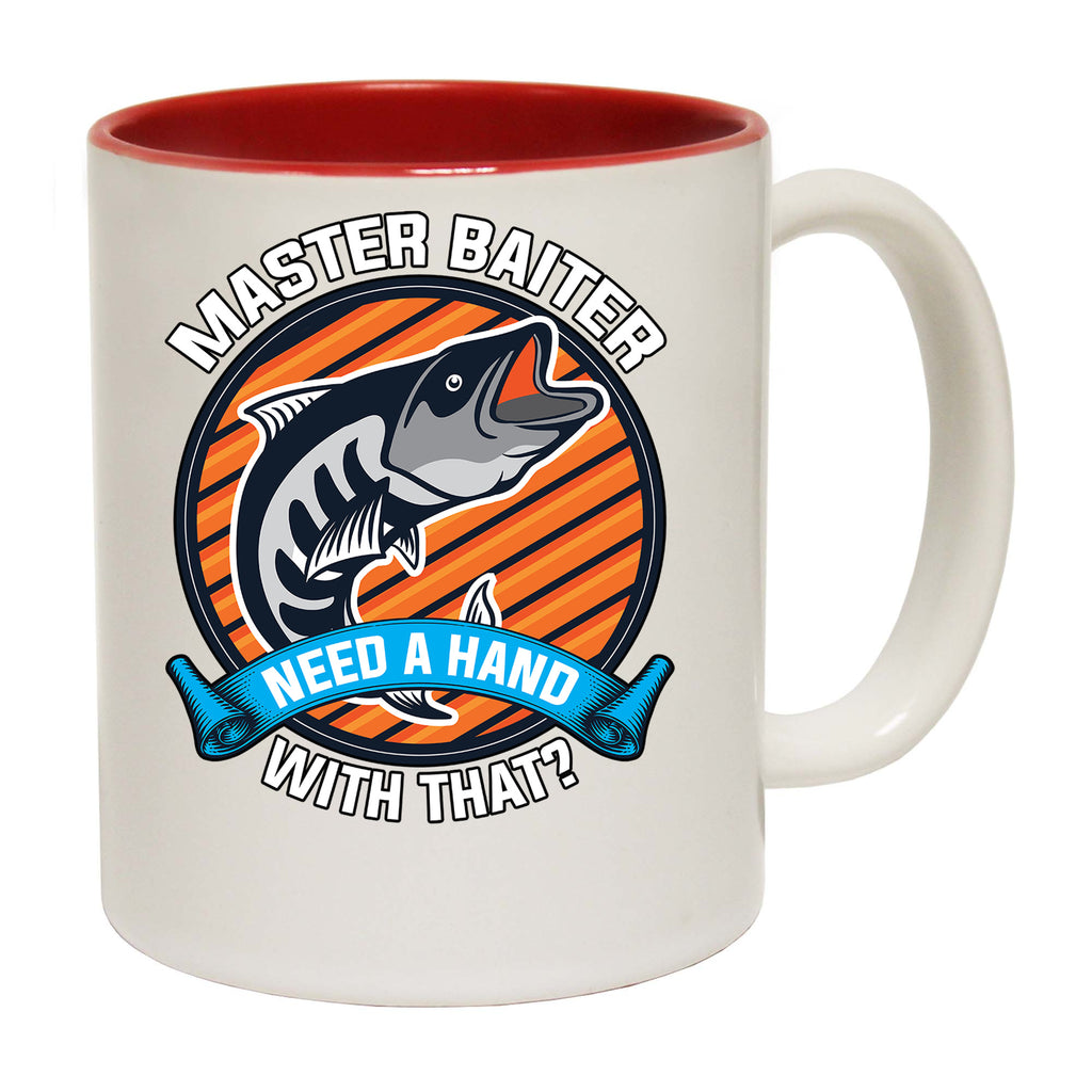Master Baiter Need A Hand With That Fishing - Funny Coffee Mug