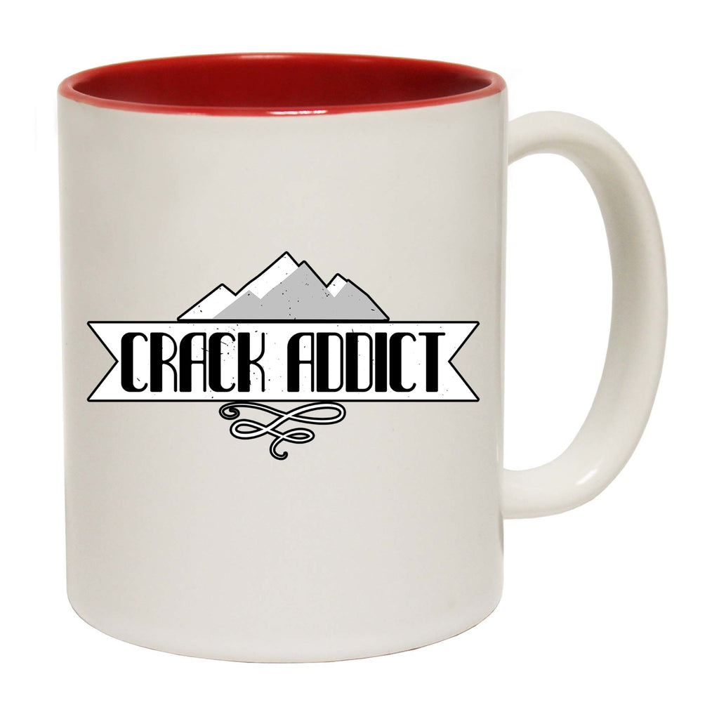 Crack Addict Rock Climbing - Funny Coffee Mug