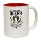 I Am Not A Queen  Your Majesty Afro - Funny Coffee Mug