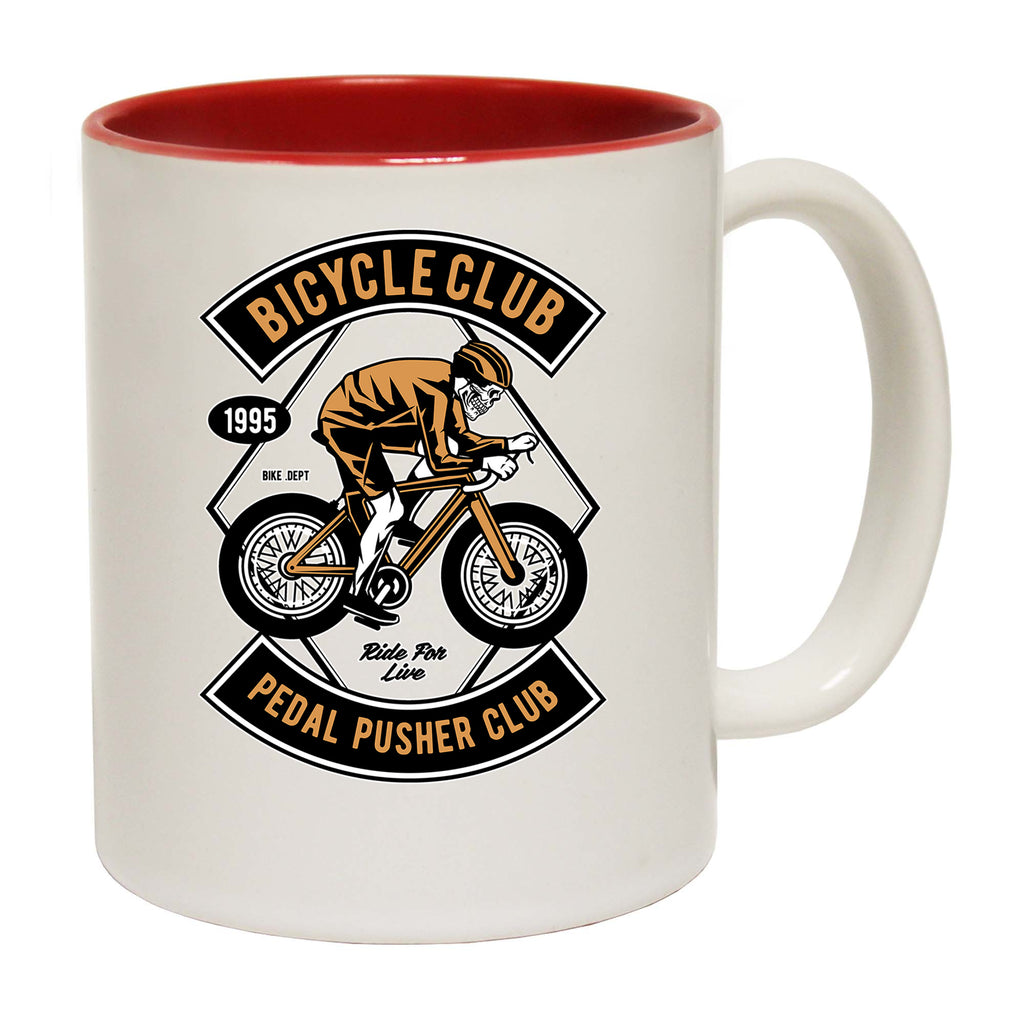 Skull Bicycle Club Cycling - Funny Coffee Mug