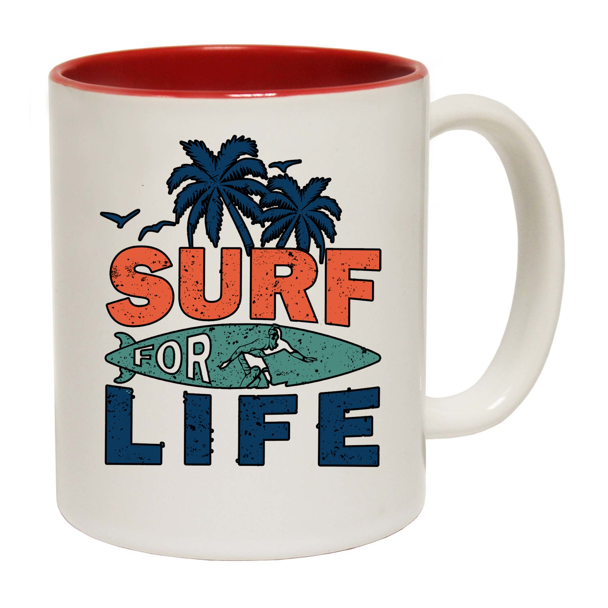 Surf For Life Surfing - Funny Coffee Mug