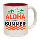 Aloha Summer Surfing Surf - Funny Coffee Mug