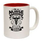 Im A Nurse Lets Assume Im Never Wrong - Funny Coffee Mug