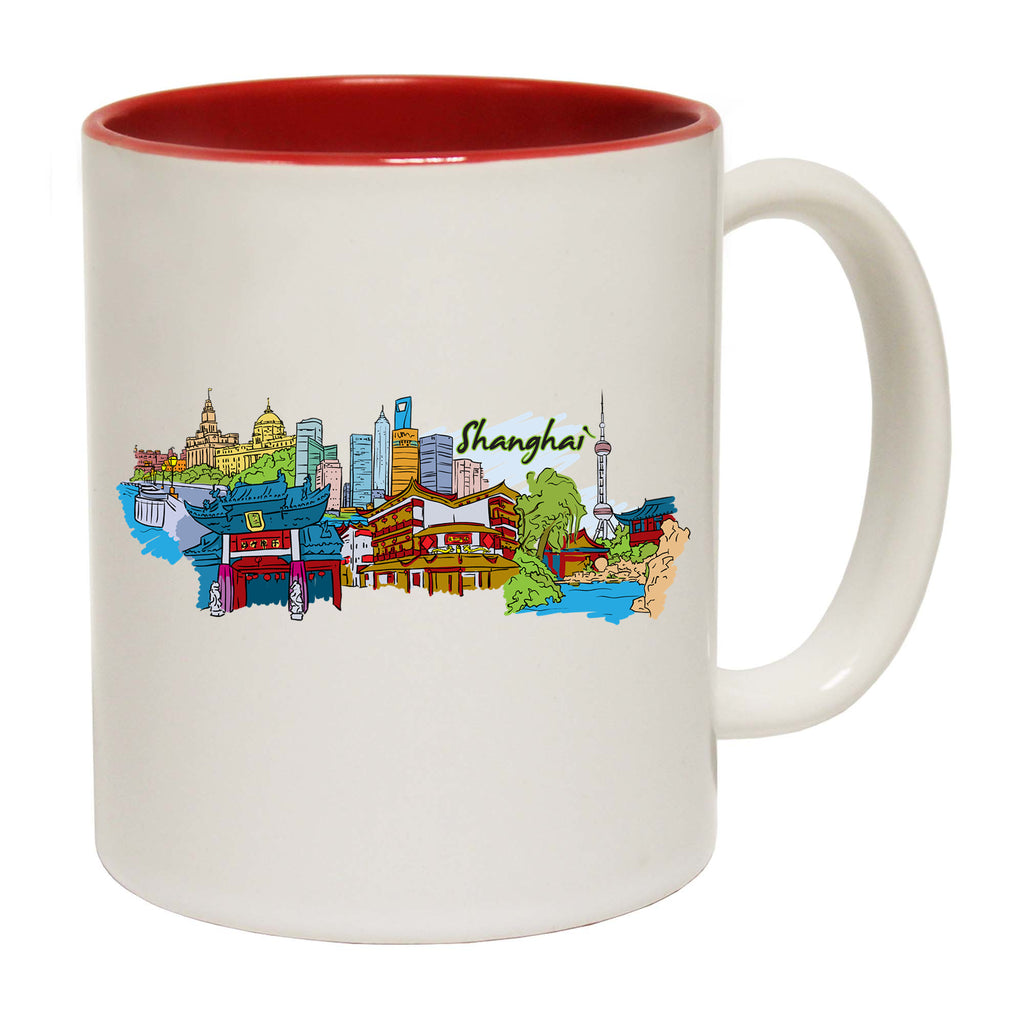 Shanghai China Country Flag Destination - Funny Coffee Mug