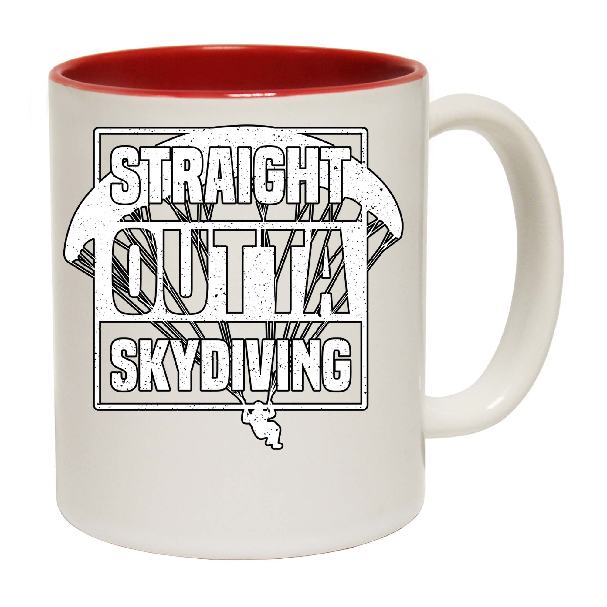Straight Outta Skydiving - Funny Coffee Mug