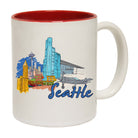 Seattle Washington State Usa Country Flag Destination - Funny Coffee Mug