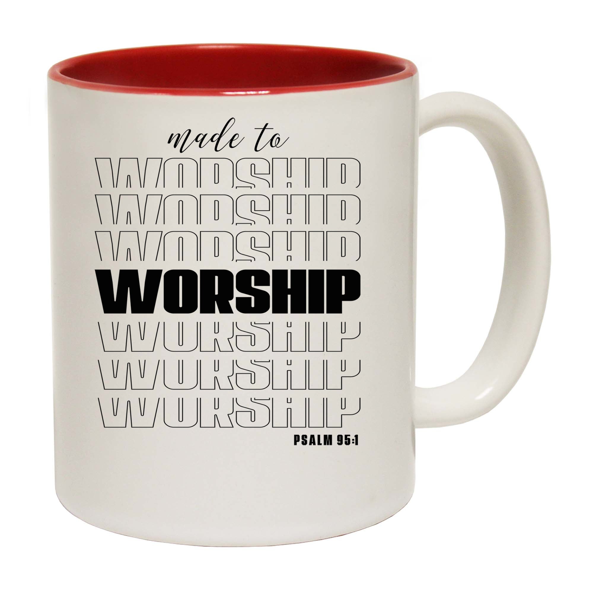 Made To Worship Jesus God Christian - Funny Coffee Mug